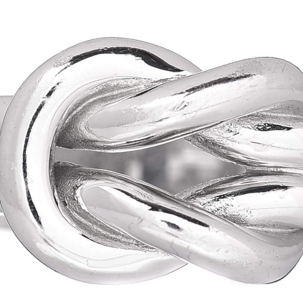 Gucci Elegant Silver Knot Ring authentic Euc size 4.75 to 5 - Picture 3 of 12